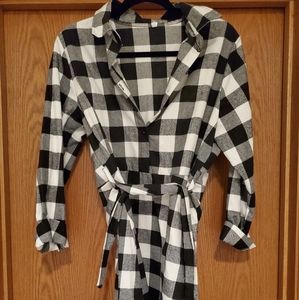 Buffalo plaid dress